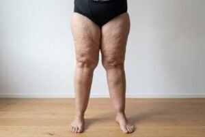 illustration médicale des jambes atteintes de lipœdème