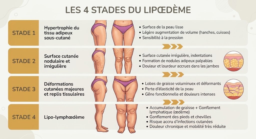lipœdème stades.